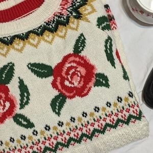 Mossimo Rose Knit Sweater 🌹